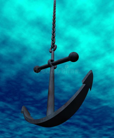 Anchor and chain. Underwater illustration of anchor hanging in the chain , #affiliate, #Underwater, #chain, #Anchor, #hanging, #anchor #ad Chain Anchor Tattoo, Anchor Underwater, Anchor Pictures Image, Weaponized Anchor, Cheesy Valentine, Dark Gothic Art, Ship Anchor, Anchor Tattoo, Blue Anchor