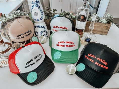 I want tequila little time with you 🍋‍🟩✊🏻😜#savewaterdrinkmargs #tequilatime #bacheloretteparty #truckerhats Girl Trucker, Saving Water, Save Water Drink, Nashville Style, Water Drink, Leather Decor, Girls Weekend, Vacation Style, Snap Back