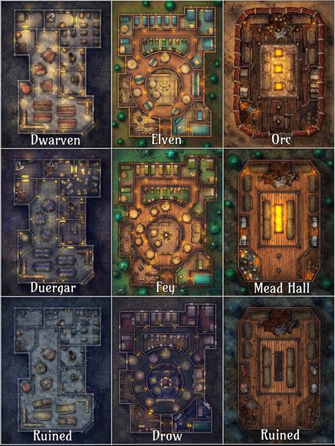 Dnd Interior Map, Dnd Dungeon Map Ideas, D&d Tavern Map, Palworld Base Setup, Dnd Library Map, Library Battlemap, Dnd Tavern Map, Tavern Battlemap, D&d Maps