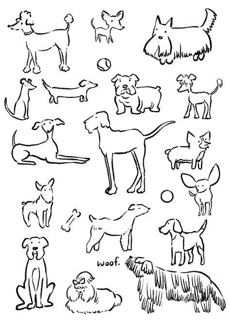 Dogs Blank Card design by PSGStudio. | Each card is handmade, packaged and shipped with love! <3

Dog lovers this is the perfect set of cards for you. I would even frame it, it's so adorable. Doodle Of Dog, Standing Dog Illustration, Labrador Illustration Cartoon, Line Drawing Of Dog, Dog Graphic Design Illustration, Maltese Dog Illustration, Dog Illustration Simple, Dog Tattoo Ideas Minimalist, Line Drawing Dog