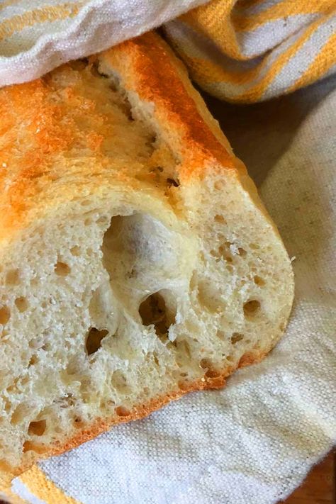 Italian Sourdough Bread Recipe, Sourdough Baguette Recipe, French Baguette Recipe, Sourdough Baguette, Baguette Recipe, Sourdough Starter Discard Recipe, Starter Recipe, Baguette Bread, Homemade Sourdough