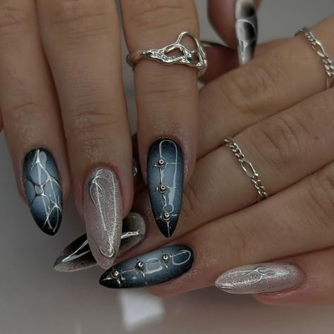 Nails Ideas Oval, Gel Nails Oval, Nails Gel Ideas, Gel Ideas, Acrylic Nails Ideas, Oval Acrylic Nails, Nails Oval, Nails Colorful, Nails Gel