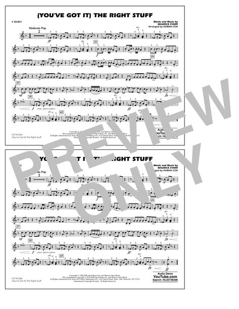 New Kids On The Block (You've Got It) The Right Stuff (arr. Ishbah Cox) - F Horn $8.99 Trombone Sheet Music, Trumpet Sheet Music, Pop Sheet Music, Baritone Sax, Drums Sheet, Drum Sheet Music, Tenor Sax, Alto Sax, We Will Rock You