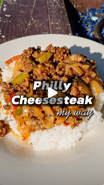 Jake Widmann on Instagram: "READ CAPTION FOR THE RECIPE ⬇️  SUPER SIMPLE PHILLY CHEESESTEAK  By the way…I love the city of Philly. No shade on y’all. 😉  For years people told me how amazing Philly cheesesteaks are. So, I tried it…a few times. It was absolutely horrendous. I was surprised, because I love steak, peppers, onions, cheese…it’s all amazing…so why did it taste so awful?  I’ve come to learn it’s likely because of the fake processed cheese they use, but whatever the case…I didn’t ever want one again. But as with any iconic sandwich, I had to try and remake it myself, and in doing so, I now absolutely love THIS version of the Philly cheesesteak.  It’s quick, easy, and tastes amazing. Let’s get to it!  INGREDIENTS: 3-4 cups cooked rice 2 lbs ground beef, I’m using @meat.raised.right Philly Cheese Steak Over Rice, Philly Cheese Steak Tacos, Steak Peppers, Philly Cheese Steak Sandwich, Philly Cheesesteaks, Beef Entrees, Philly Cheese Steak Recipe, Philly Steak, Read Caption