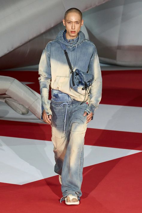 Diesel Spring 2023 Ready-to-Wear Collection | Vogue Diesel Spring 2023, Glenn Martens, Diesel Fashion, Spring 2023 Ready To Wear, Western Style Boots, Diesel Denim, 2023 Ready To Wear, All Jeans, Diesel Men