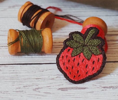 How to Make Your Own Embroidery Patches | DIY | LoveCrafts Patch Embroidery Diy, Embroider Patch Diy, Diy Embroidered Brooch, How To Embroider A Patch By Hand, Embroidery Badges Diy, How To Embroider Patches, How To Embroider A Patch, Embroidery Pins Diy, Embroidered Patch Ideas