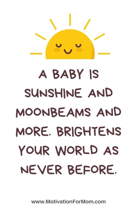 This list of 19 new baby quotes are the perfect quotes to read for expecting moms and dads! They explain perfectly the blessing that is welcoming a new baby into the world. Expecting Baby Quotes, New Baby Quotes, Baby Shower Quotes, Newborn Quotes, Perfect Quotes, Newborn Hacks, Baby Blessing, Expecting Parents