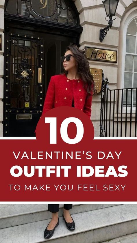 How to wear red this Valentine's Day to make your man fall over himself. Outfit Ideas | Trendy Mom Outfit Ideas | Mom Style | Valentine's Day Outfit Ideas | Date Night Outfit Ideas Valentine’s Day Work Outfit, Valentine’s Day Party Outfit, Valentines Outfit Ideas For Women, Valentine Outfits For Women, Red Outfit Ideas, Outfit Ideas Date Night, Outfit Ideas Mom, Stylish Mom Outfits, Outfit Ideas Date