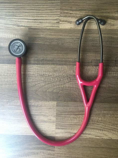 Raspberry Littmann Cardiology IV with Smoke Finish Littman Stethoscope Aesthetic, Brown Stethoscope Aesthetic, Littmann Stethoscope Nursing, Pink Littmann Stethoscope, Littmann Cardiology, Nursing Goals, Stethoscopes, Medical School Motivation, Nursing Memes