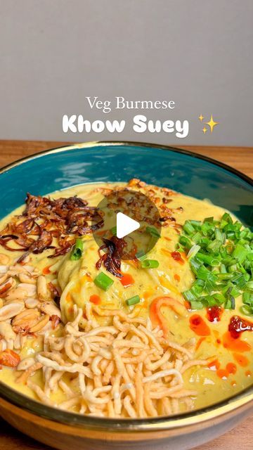 Thecrazyindianfoodie® - Mumbai on Instagram: "Burmese Khow Suey Recipe 🤌🏽 Save now! 

Welcome to Ep 1 of soups from around the world! 

Burmese Khow Suey is a rich and flavorful noodle dish originating fromMyanmar (formerly Burma). Traditionally known as ohn no khao swè, it is a fusion of Burmese, Indian, and Southeast Asian influences, reflecting the region’s cultural diversity. 

The dish consists of coconut milk-based curry served over noodles, garnished with an array of condiments like crispy garlic, fried onions, spring onions and chili flakes. 

Khow Suey became popular in India through the migration of Burmese Indians during the British colonial period, evolving with local adaptations over time.

This is one of my signature soup recipes that’s so comforting and warm and also makes Burmese Khow Suey Recipe, Khao Suey Recipe, Khow Suey Recipe, Crispy Garlic, Noodle Dish, Cooking 101, Spring Onions, Chili Flakes, Southeast Asian