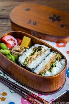 Japanese Sandwich, Onigiri Recipe, Bento Box Recipes, Just One Cookbook, Ginger Pork, Easy Japanese Recipes, Japanese Lunch, Japanese Bento, Bento Recipes