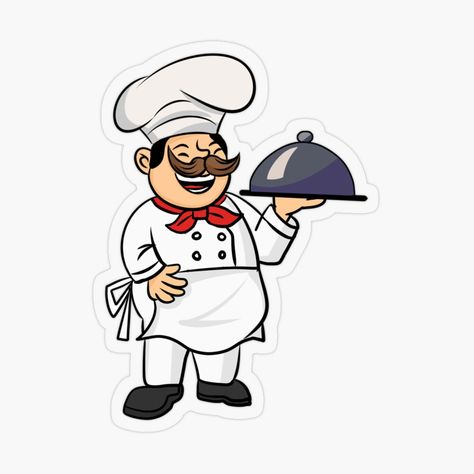 Chef Sticker, Superhero Stickers, Kiss Stickers, Cooking Chef, Transparent Stickers, Sticker Design, Vault Boy, My Art, Vinyl Sticker