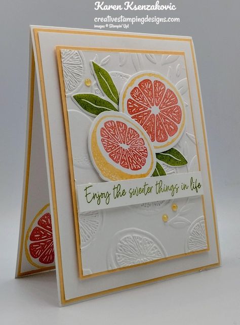 Stampin Up Karten, Hearts Card, Sweet Citrus, Fold Cards, Fancy Fold Cards, May 2023, Paper Hearts, Stamping Up Cards, Card Layout