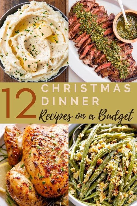 From ham and mashed potatoes to green bean casserole and cherry pie, these recipes are affordable and will make your Christmas dinner memorable. Healthy Christmas Dinner, Best Christmas Dinner Recipes, Christmas Dinner Recipes Easy, Christmas Dinner Recipes, Easy Christmas Dinner, Christmas Dinner Ideas, Christmas Dinner Menu, Christmas Recipes Easy, Christmas Eve Dinner