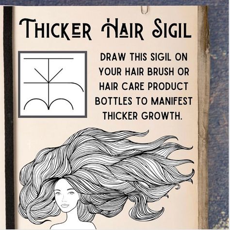 Thicker Healthier Hair, Beauty Spells, Good Luck Spells, Spells For Beginners, Easy Spells, Luck Spells, Wiccan Magic, Witch Spirituality, Promote Hair Growth