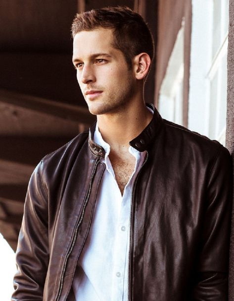 Max Emerson represented by Heffner Management Max Emerson, Leather Jacket Men, Model Agency, West Coast, Leather Jacket, Models, Leather