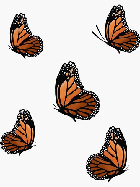 Monarch Butterfly Sticker, Manifest Ideas, Hippie Drawing, Monarch Butterflies Art, Haikyuu Wallpapers, Butterflies Wallpaper, Butterfly Art Drawing, Flying Tattoo, Room Drawing