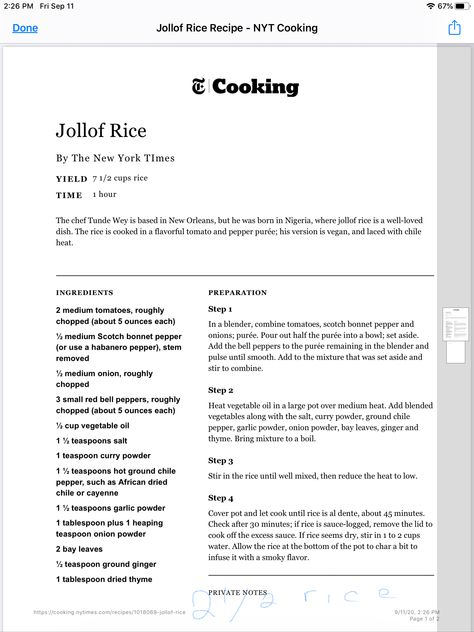 Jollof Rice, Rice Ingredients, Nyt Cooking, Ingredients List, Rice Recipes, Step By Step, Rice, Quick Saves