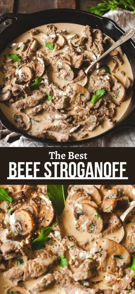 Stroganoff Beef, Best Beef Stroganoff, Beef Stroganoff Easy, Stroganoff Recipe, Beef Recipes Easy, Beef Stroganoff, Beef Recipes For Dinner, Beef Dinner, Christmas Room