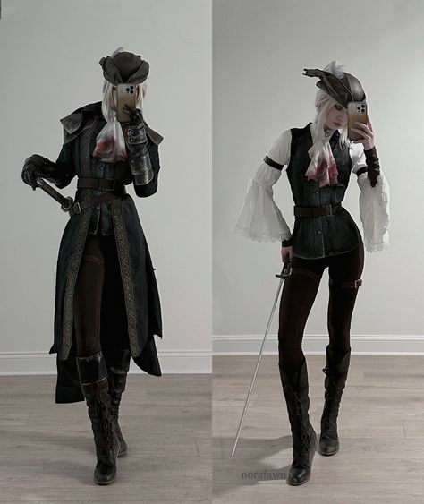 Bloodborne Cosplay, Lady Maria, Bloodborne Art, Human Poses Reference, Bloodborne, Human Poses, Arte Fantasy, Fantasy Clothing, Cosplay Outfits