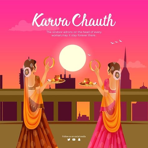 Karva Chauth Wishes, Mehandi Ideas, Happy Karwa Chauth, Karva Chauth, Festival Wishes, Gandhi Jayanti, Invitation Maker, Social Media Advertising Design, Retail Windows