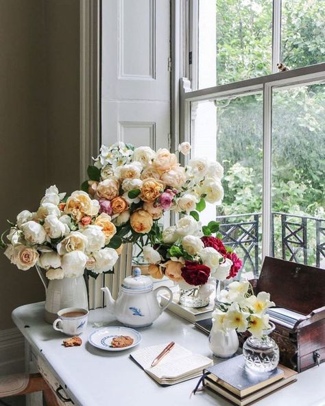 Rooting Roses, Victoria Magazine, Drying Pasta, Dear Mom, Quiet Moments, Drinking Tea, Table Setting, Interior And Exterior, Table Settings