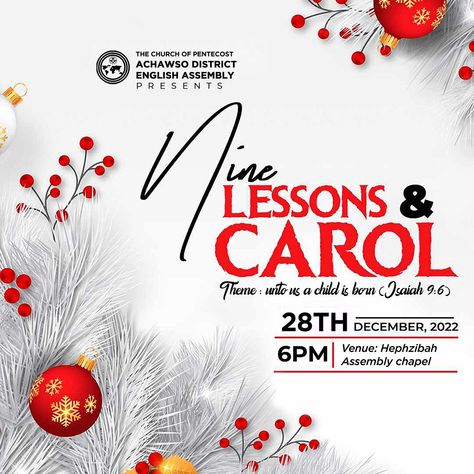 Carols Night Flyer Design, Carol Service Flyer Design, Christmas Carol Flyer Design, Carol Flyer Design, Christmas Flyer Design, Christian Photography, Graphic Design Inspiration Poster, Church Media Design, Church Backgrounds