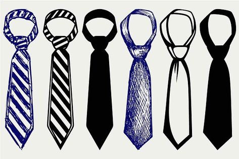 Necktie, set tie SVG by LineworkStock on @creativemarket Tie Drawing, Icon Design Inspiration, Art Help, Necktie Set, Flat Sketches, Doodle Style, Tie Pattern, Tie Men's, File Image