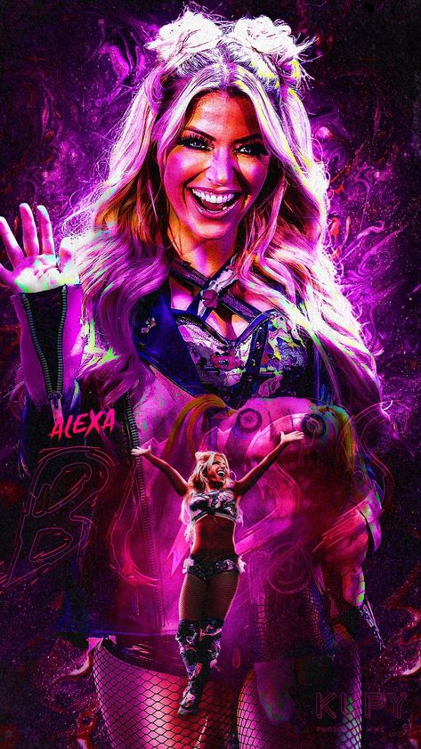 Alexa Bliss Background Explore more Alexa Bliss, Alexis Cabrera, American, Movement, performance wallpaper. https://www.whatspaper.com/alexa-bliss-background-4/ Alexa Bliss, Surprising Facts, Ultra Hd, Facts About, Wwe, Blonde, Wallpapers, Hair