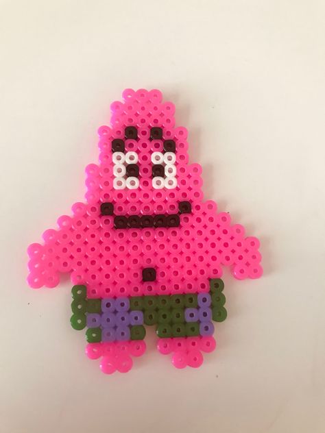 Spongebob And Patrick Perler Beads, Spongebob Perler Bead Patterns, Star Perler, Perler Ideas, Beads Patterns, Hamma Beads, Fuse Bead Patterns, Pony Bead Patterns, Diy Perler Bead Crafts