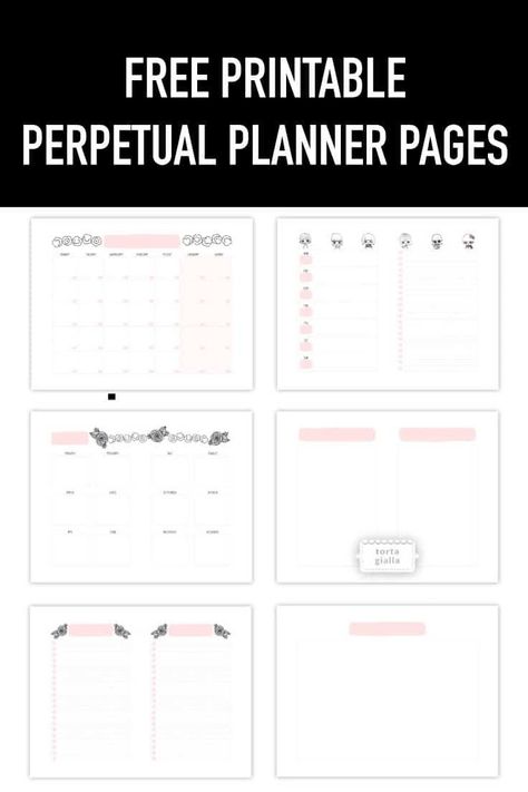 Use these cute pink free planner pages to help you get organized and productive. There's nothing like writing it down, to actually getting things done! Homemade Planner, Free Planner Printables, Free Planner Pages, Cute Planner Stickers, Binder Printables, Event Flyer Templates, Organization Printables, Planner Printables Free, Free Planner