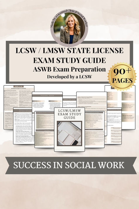 LCSW Study Guide, Social Work Exam Prep, State Social Worker Exam Prep, LMSW Exam Guide  🌟 Are you gearing up for the LCSW or LMSW exam? Look no further! This study guide is tailored just for you. Having passed the LCSW exam on my first try, I understand the dedication and effort required for success. With 80 pages of meticulously created content, this comprehensive study guide is your key to confidence on exam day. Lcsw Study Guide, Social Work Study Guide, Social Work Resources, Lmsw Exam, Aswb Exam, Lcsw Exam, Social Work Exam, Licensed Clinical Social Worker, Exam Day