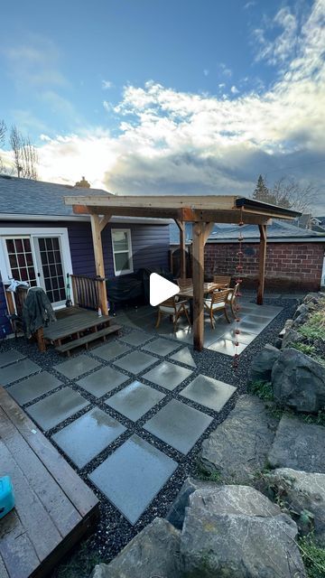 Concrete Patio, Landscape Trees, Pergola, You Think, Patio, On Instagram, Instagram, Patios