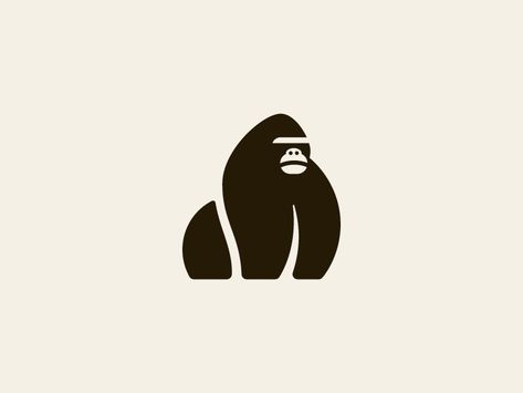 Gorilla by Sandro laliashvili Gorilla Illustration, Zoo Logo, Gorilla Tattoo, Monkey Logo, Corporate Logo Design, Lab Logo, Mandrill, Monkey Design, St Bernard