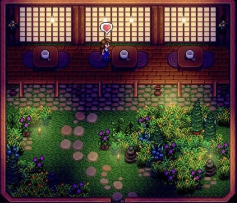 Stardew Valley Japanese, Stardew Farms, Stardew Valley Layout, Stardew Valley Tips, Stardew Valley Farms, Valley Game, Farm Layout, Farm Design, Shed Design