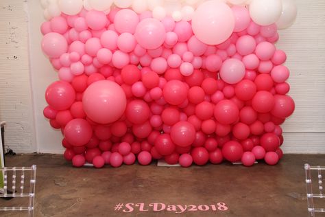 Ombre Balloon Wall, Women Empowerment Event, Empowerment Event, Balloons Background, Birthday Glam, Barbie Party Decorations, Balloons Decor, Balloons Decoration, Balloon Creations