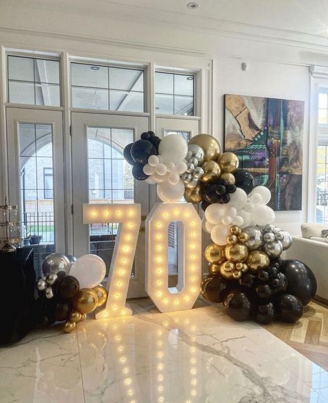 75 Birthday Party Ideas, 75 Birthday Party Ideas Mom, Birthday Party Ideas Mom, 70th Birthday Balloons, 70th Birthday Party Ideas For Mom, 70th Birthday Ideas For Mom, 75th Birthday Decorations, 70th Birthday Parties Decorations, 75 Birthday