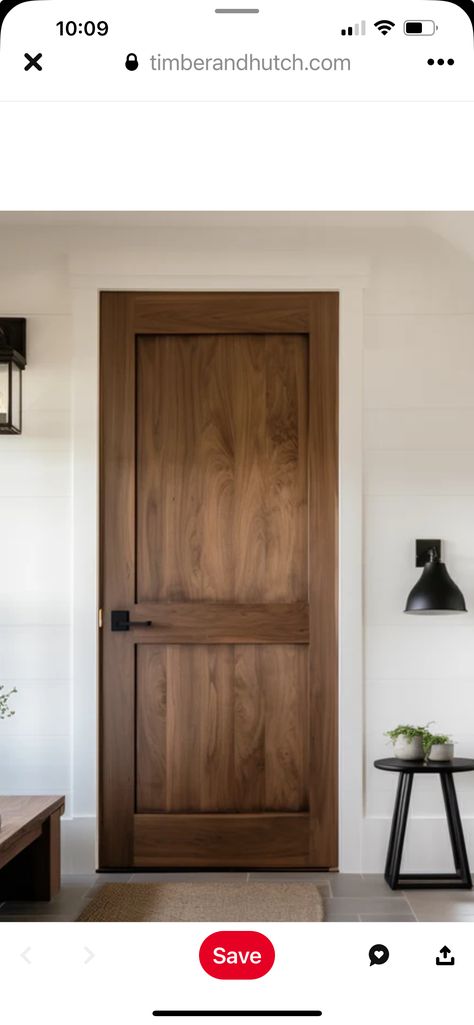 Cedar Doors Interior, Dark Interior Doors Farmhouse, Dark Stained Doors With White Trim, Knotty Alder Interior Doors And Trim, Trim Stain Colors Interior, Dark Wood Interior Doors, Stained Doors And Trim, Stained Wood Interior Doors, Dark Trim And Doors Interior