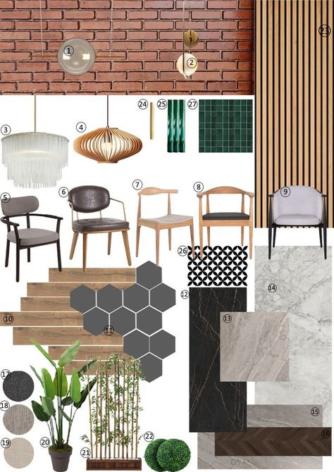 Moodboard Rustic Restaurant Mood Board, Moodboard For Restaurant, Restaurant Moodboard Interiors, Cafe Moodboard Interior Design, Restaurant Material Board, Moodboard Interior Design Restaurant, Resturant Board Design, Restaurant Interior Design Mood Board, Cafe Mood Board Interior Design