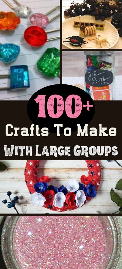 Seniors Crafts Nursing Homes, Family Fun Crafts, Elementary Group Activities, Crafts For Big Groups, Crafts For Large Group Of Kids, Crafts For Older Adults Nursing Homes, Large Group Art Projects, Large Group Crafts For Women, Senior Center Activities Easy Crafts