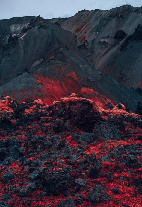 InfraMunk vol1 - .www | GMUNK Vader Aesthetic, Landscape References, Infrared Photography, Landscape Images, Alien Worlds, Prehistoric Creatures, Space Opera, Adobe Photoshop Lightroom, Volcano