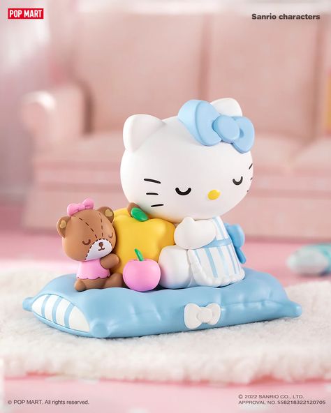 Sweetest Dreams, Hello Kitty Toys, Sculpture Art Clay, Clay Diy Projects, Hello Kitty Party, Pop Mart, Beauty Sleep, Hello Kitty My Melody, Cat Party