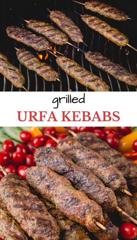 You need to grill these Urfa Kebabs this summer, they are so good! #urfakebab #urfakebabrecipe #kebabrecipes Turkish Meatballs, Christmas Recipes Appetizers, Kebab Recipes, Vegetarian Recipes Dinner, Meatball Recipes, Stuffed Sweet Peppers, Vegan Recipes Easy, Bbq Recipes, Easy Vegan