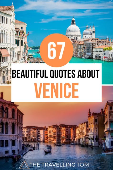 two images of Venice with the words 67 beautiful quotes about Venice in the middle Quotes About Venice, Venice Quotes, Doge Palace, All The Best Quotes, Merchant Of Venice, Doges Palace, Riding Quotes, The Merchant Of Venice, Italian City