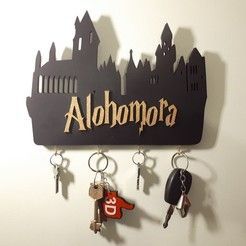 is a magical mystery that follows the adventures of a group of friends who discover a portal to another world. As they explore this new world, they must face dangerous challenges and learn the true meaning of.#laserkeyholder #keyorganization #customkeyholder #keyaccessories #keyholderdesign Alohomora Key Holder, Harry Potter Key Holder, Disney Laser Cut Files, Harry Potter Laser Cut Ideas, Harry Potter Key, Mdf Ideas, Harry Potter 3d, Hardware Stores, Harry Potter Movie