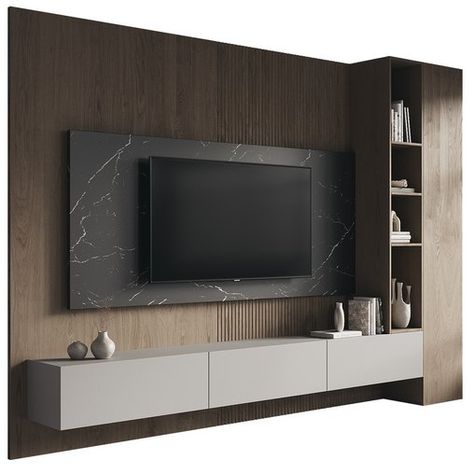 TV wall 73 Tv Unit With Storage, Modern Tv Wall Units, Modern Tv Wall, Kitchen Wall Lights, Tv Room Design, Living Room Design Inspiration, Tv Wall Unit, Tv Wall Design, Tv Unit Design