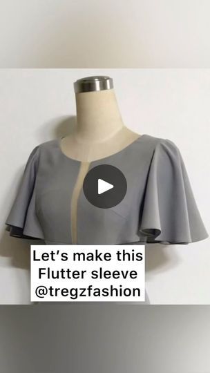 10K views · 1.1K reactions | Bestie, here’s a quick tutorial for you… Flutter sleeve 👌👌 This sleeve is perfect for a top or dress👌 You going to try this on a top or dress? Ready to learn pattern making and sewing, easily, fast and professionally? Join my online school for only €12/monthly or N15,000 naira. Sign up via link in bio or Dm for details ❤️❤️ | Fashion courses | Online pattern making and sewing tutorials | tregzfashion · Original audio Flutter Sleeve Pattern, Fashion Courses, Fashion Sewing Tutorials, 10k Views, Online Pattern, Online School, Sewing Tips, Sleeves Pattern, Fashion Sewing