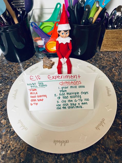 Elf Experiment, Elf Science Experiment, Elf 2024, Elf Shenanigans, Elf Games, Elf Shelf, Elf Magic, Awesome Elf On The Shelf Ideas, Apple Jack