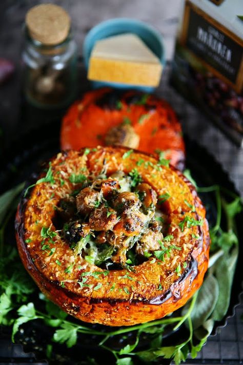 Chestnut and Shallot stuffed Hokkaido Pumpkin Hokkaido Pumpkin Recipes, Hokkaido Pumpkin, Steam Salmon, Chestnut Recipes, Pumpkin Quinoa, Taste Of Home Recipes, Recipe Pumpkin, Cucumber Recipes, Recipe Board