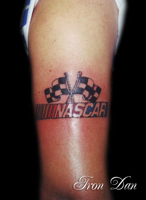 Crazy Cactus Tattoo- Scottsdale, AZ- Iron Dan-NASCAR Nascar Memorial Tattoo, Nascar Tattoo Ideas, Nascar Tattoo, Nascar Costume, Nhl Wallpaper, Dale Earnhardt Sr, Racing Tattoos, Mechanic Tattoo